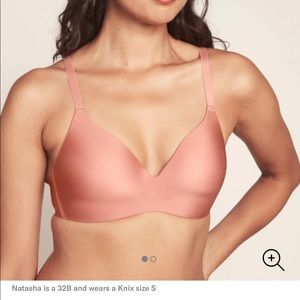 Knix Infinity bra, pink ginger. Tags still on, brand new. Size small/30-32A
